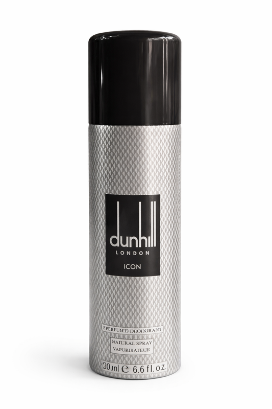 Dunhill ICON Perfumed Body Spray for Men | Long-Lasting Deodorant | Refined Masculine Fragrance | 200 ml (6.6 fl oz) | Made in UK
