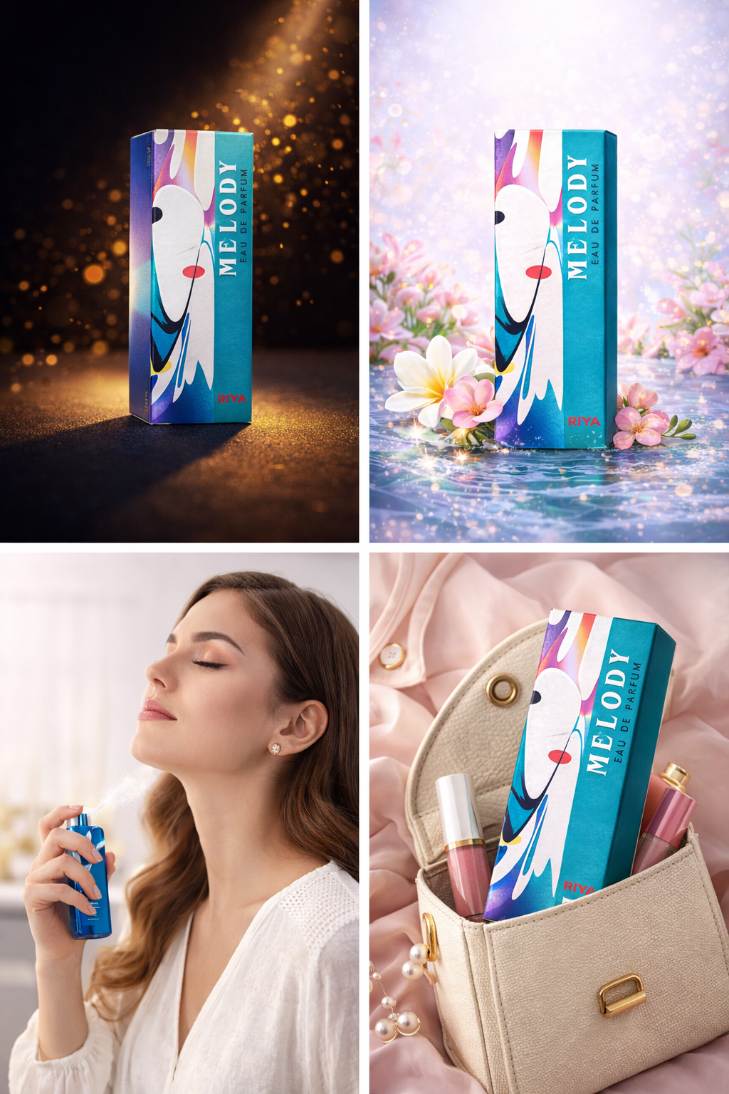 Riya Melody Eau De Parfum 10ml | Long-Lasting Floral Perfume for Women | Premium Fragrance Spray