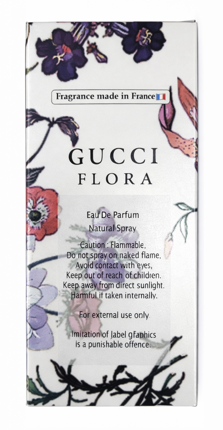 Gucci Flora Eau de Parfum 100ml for Women – Long Lasting Floral Fruity Perfume with Pear, Jasmine & Vanilla – Premium Luxury Fragrance for Her