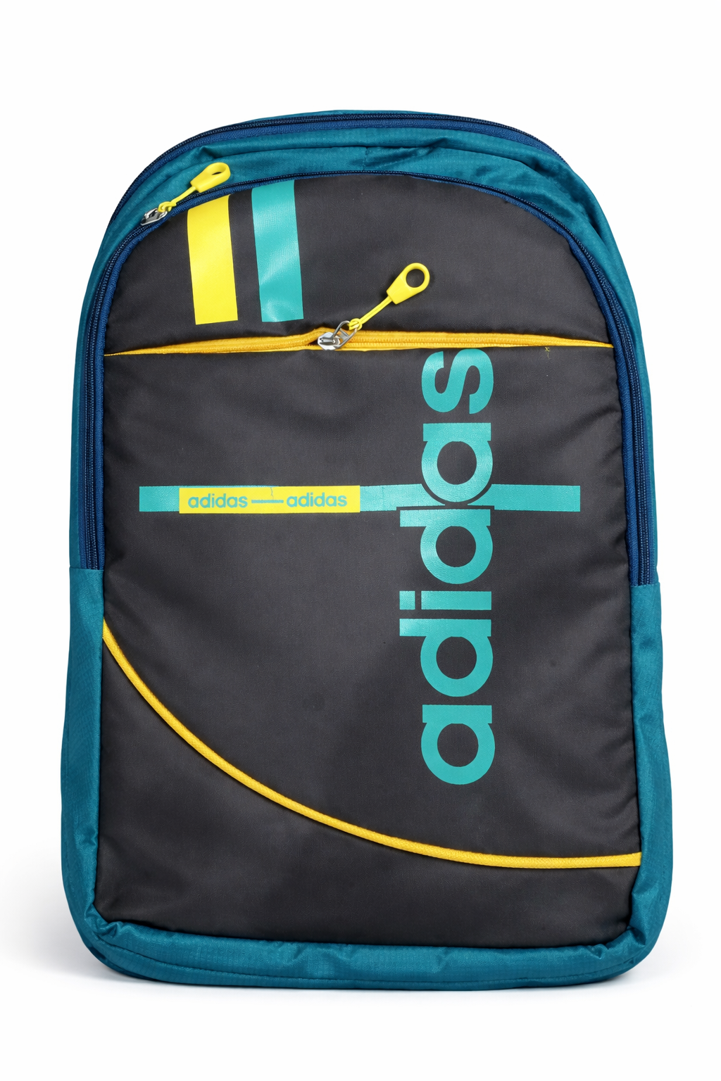 Adidas Backpack for Men and Women, Laptop Backpack with Padded Sleeve, Adjustable Straps, Side Mesh Pocket, Premium Fabric School College Travel Bag, Teal Black