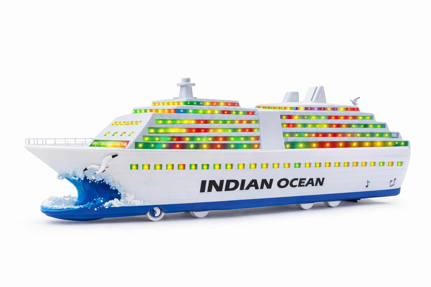 Cruise Ship Toy with Lights & Sound for Kids | Battery Operated Ship Toy with Music & Flashing LED Lights | Big Ship Model Toy | Moving Boat Toy for Kids (4+ Years)