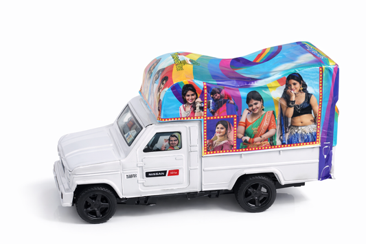 India Style Cargo Truck Toy for Kids – Die-Cast Metal Mini Truck with Rolling Wheels & Colorful Design – Indian Transport Toy Vehicle for Boys & Girls (3+ Years)