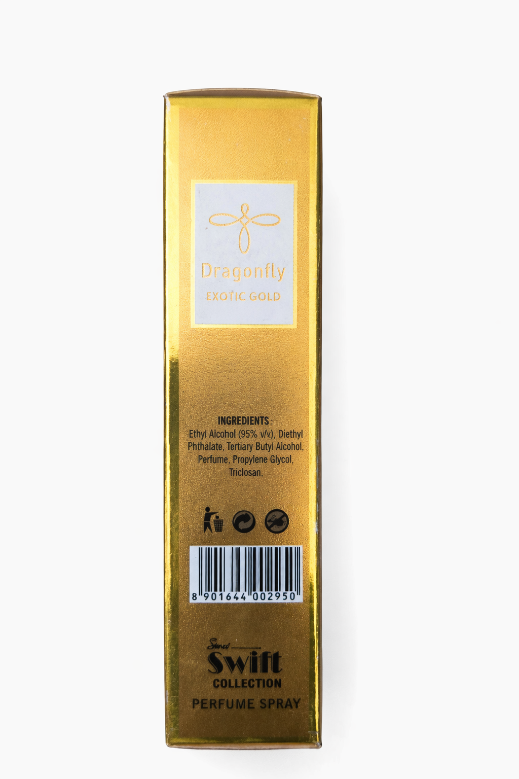 Dragonfly Exotic Gold Perfume Spray 20 ml | Long Lasting Oud & Amber Fragrance