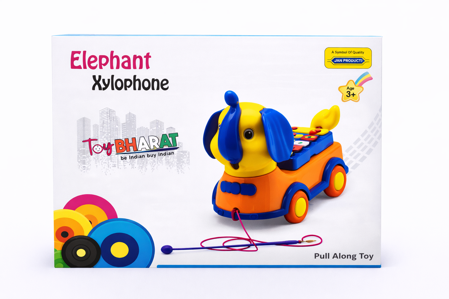 🟡 Product Title (SEO Optimized)  Elephant Xylophone Toy for Kids (1+ Years) – Pull Along Musical Toy with Playable Xylophone, Educational Learning Toy for Toddlers Boys & Girls
