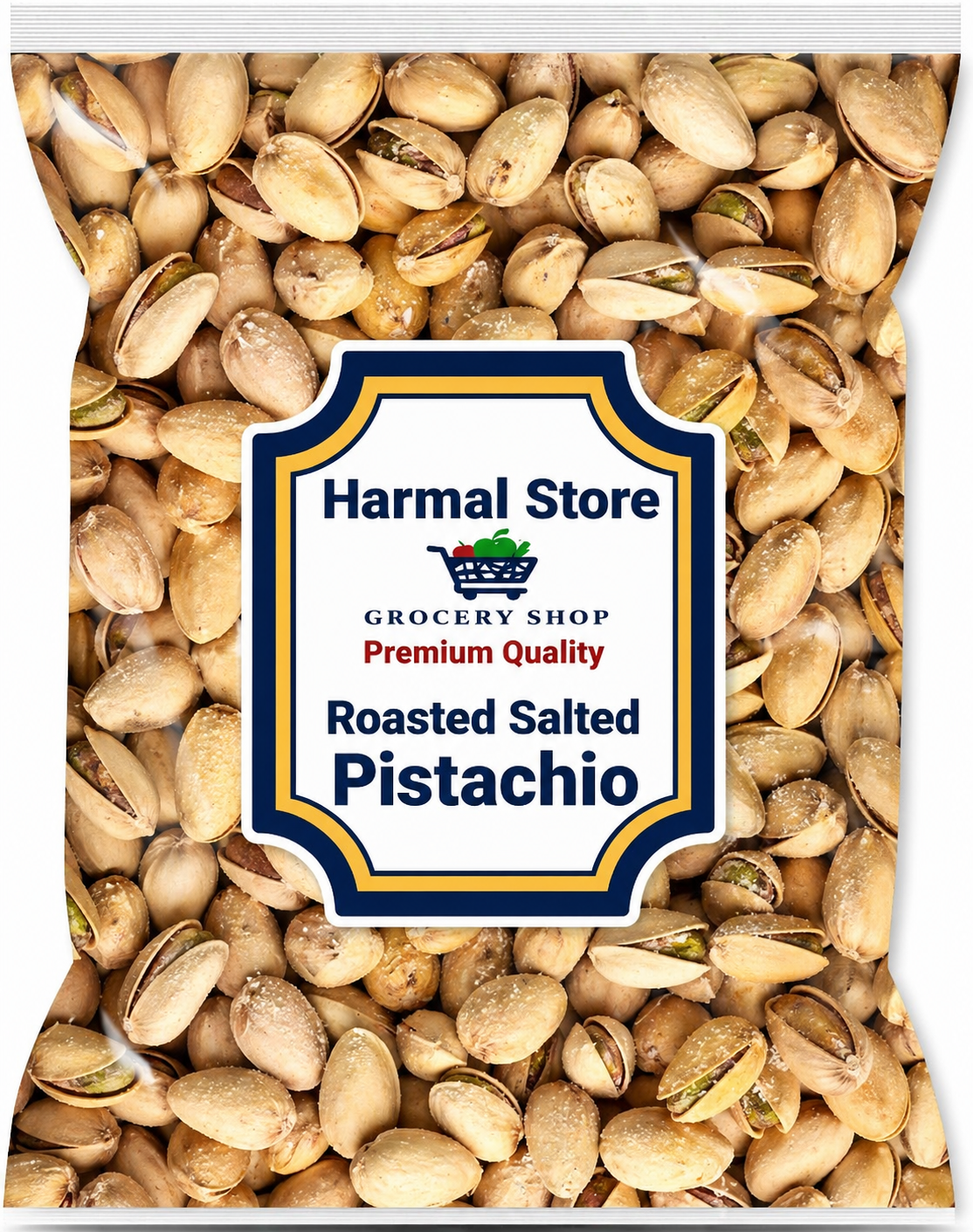 Harmal Store Premium Roasted Salted Pistachio 1kg | Crunchy Salted Pista | Fresh Dry Fruits