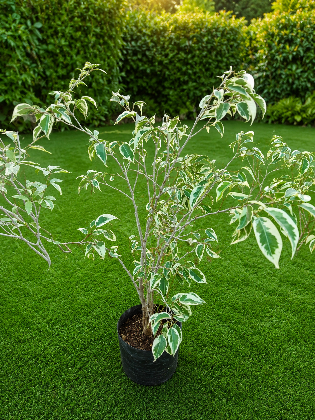 Variegated Aromatic Evergreen Shrub Live Plant | Fragrant Green & Cream Foliage Ornamental Plant for Landscaping, Hedges, Pots & Garden Borders