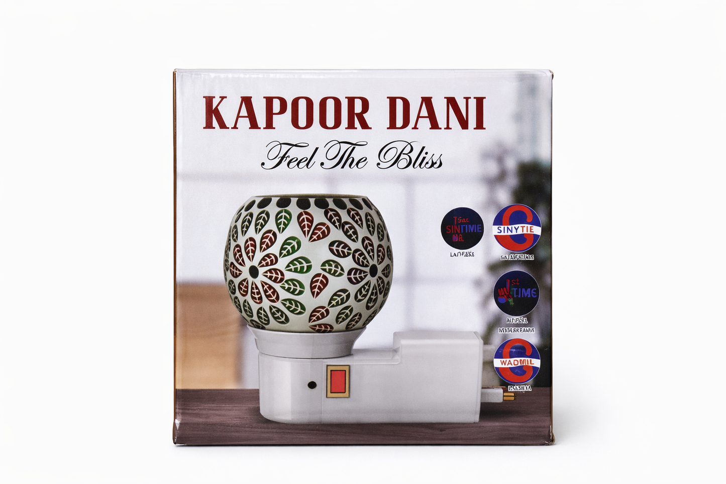 Ceramic Electric Aroma Diffuser Lamp | Plug-in Essential Oil Burner with Leaf Design