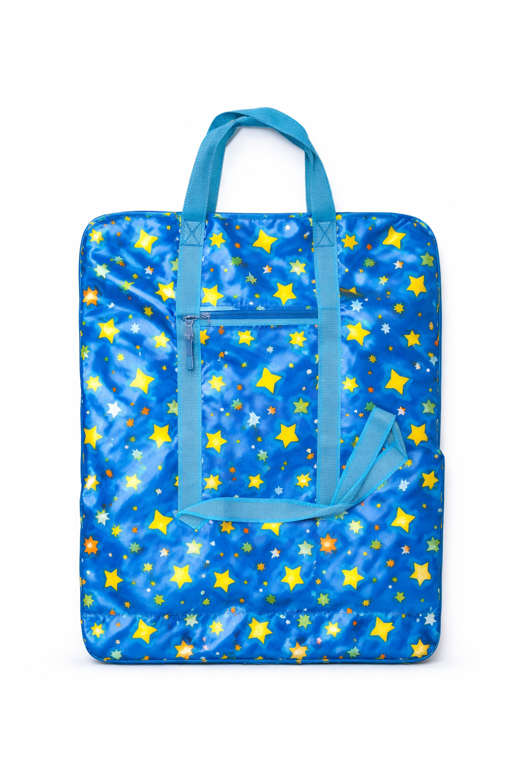 Kids Star Tote Bag for Boys & Girls, Waterproof Lightweight School Activity Bag with Adjustable Shoulder Strap, Blue