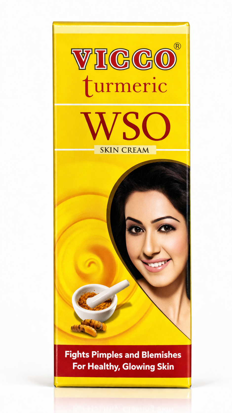 Vicco Turmeric WSO Skin Cream | Ayurvedic Anti Acne Cream for Pimples, Dark Spots, Blemishes & Glowing Skin