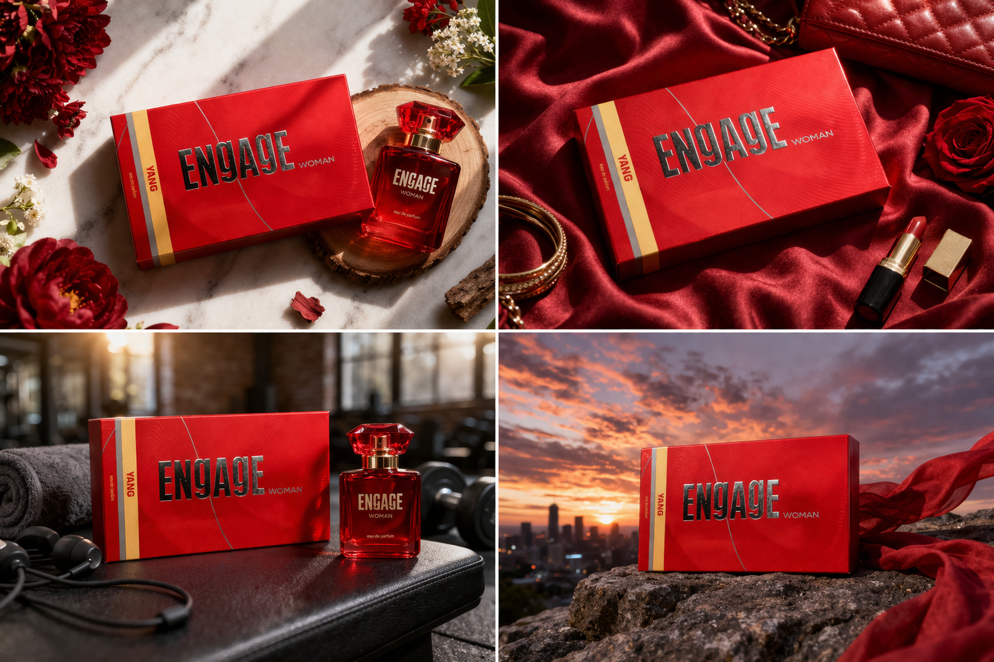 Engage Yang Eau De Parfum for Women | Long Lasting Woody Floral Perfume | Premium Women Fragrance Gift