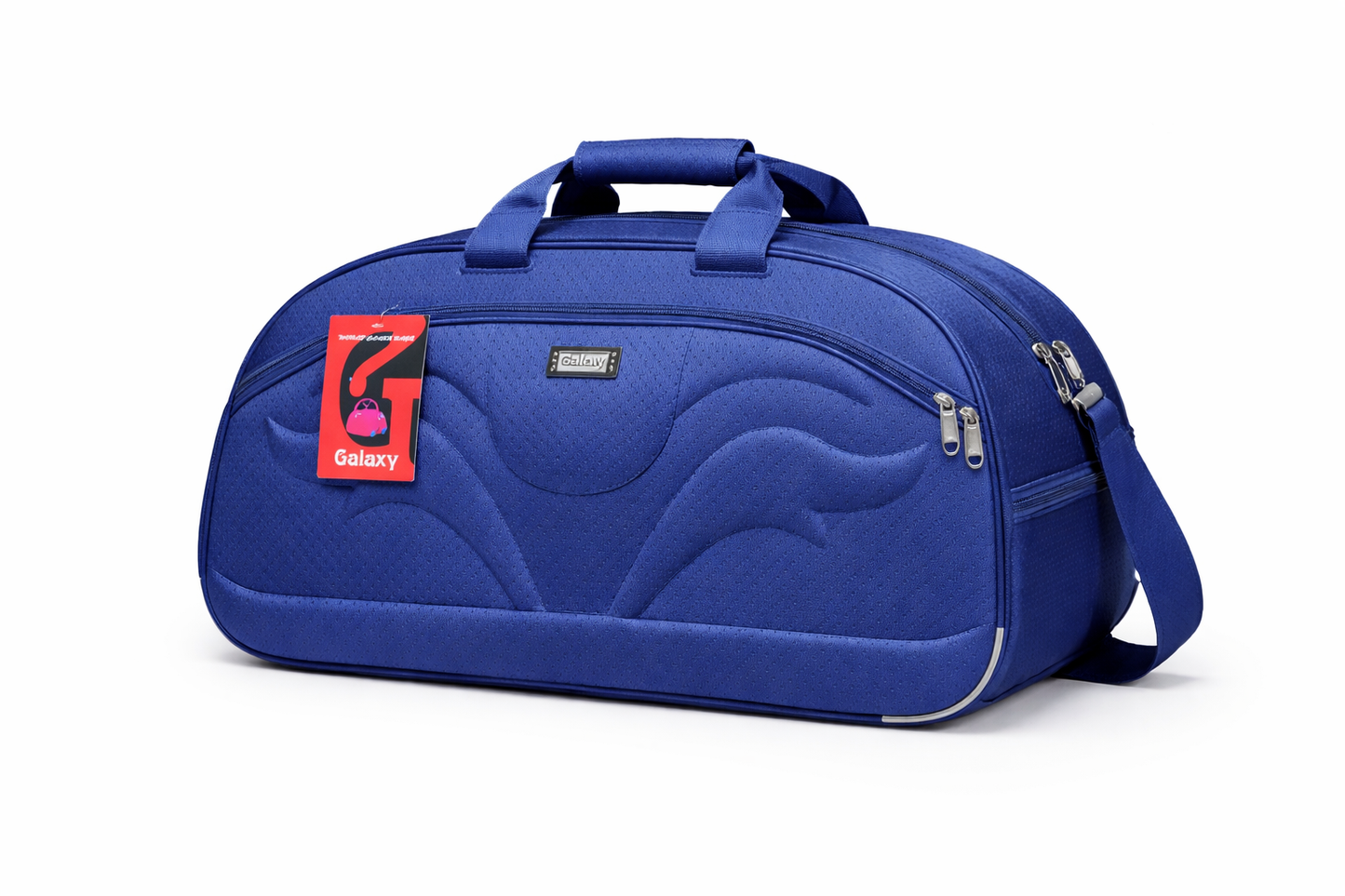 Travel Duffel Bag 30L, Spacious Weekender Gym Bag with Shoulder Strap, Polyester Overnight Luggage Bag, Blue