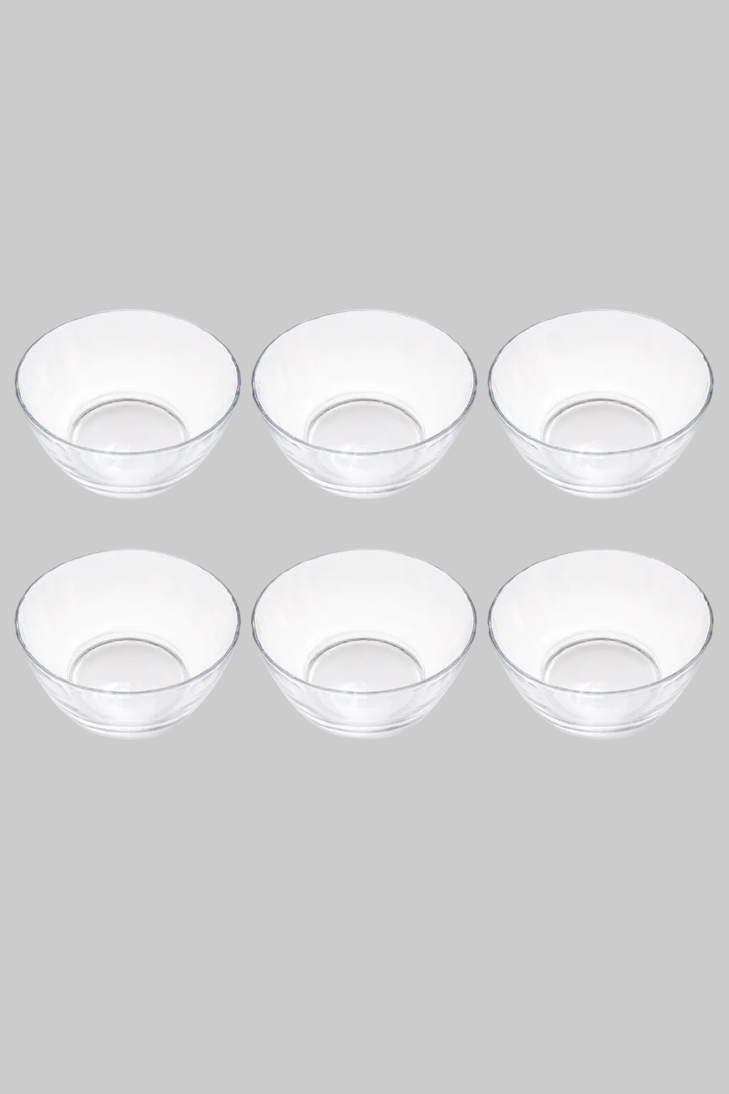 Clear Glass Bowls Set of 6 – Transparent Serving Bowls for Snacks, Desserts & Dips – Durable, Lightweight, Multipurpose Kitchen Bowls for Home & Dining