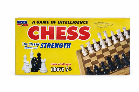 Chess Board Game Set with Folding Board | Staunton Style Chess Pieces | Classic Strategy Game for Kids & Adults