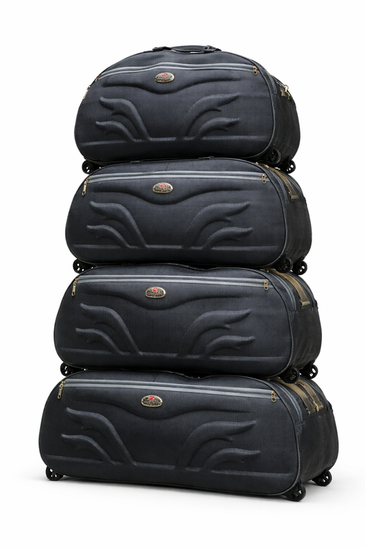 65L ( set 4 ) Wheeled Travel Duffel Bag with Trolley Wheels, Large Rolling Luggage Bag with Shoulder Strap, Durable Polyester Weekender Bag