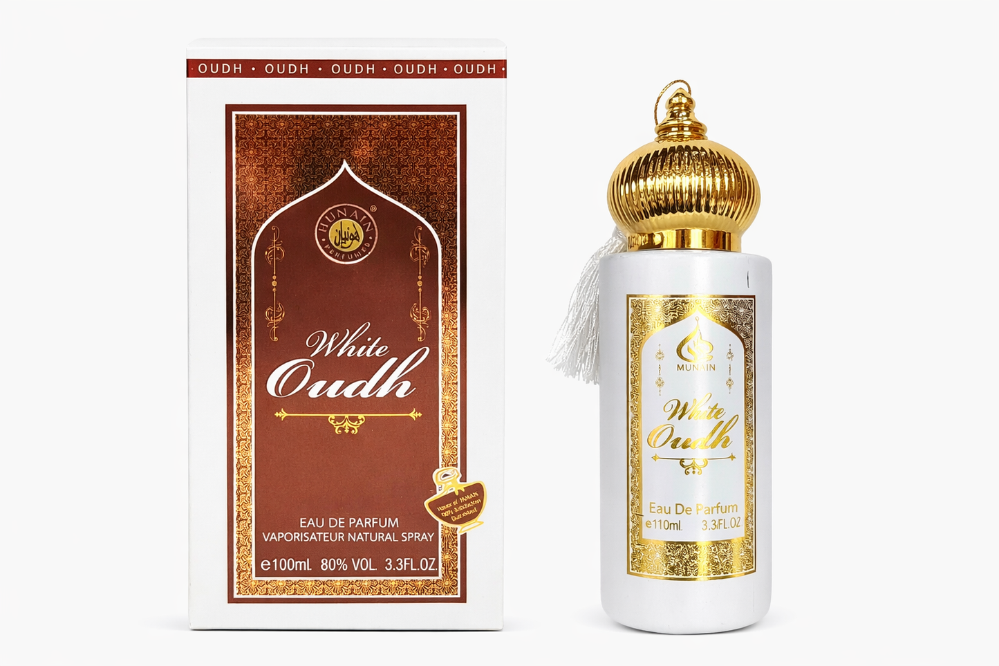 White Oudh Eau De Parfum 60ml | Long-Lasting Arabian Oud Perfume | Woody, Musky & Amber Fragrance