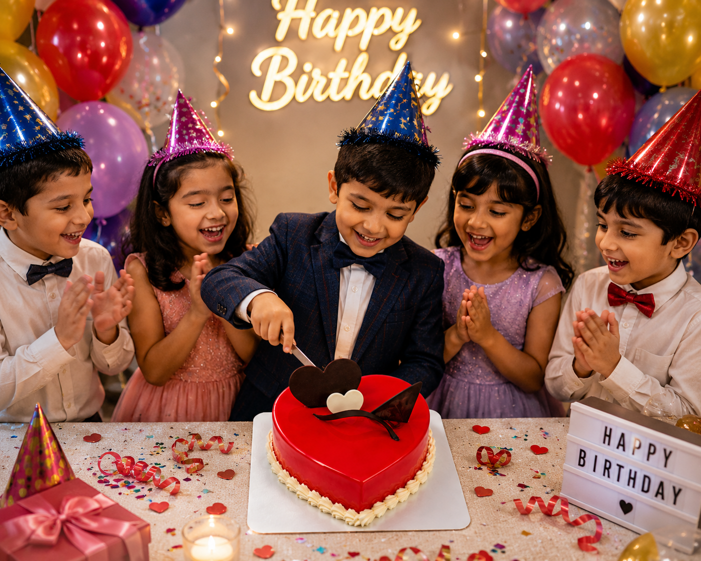 Heart Shape Red Velvet Cake (500 grams) | Premium Heart Cake with Fresh Cream | Romantic Valentine Cake | Anniversary, Birthday & Special Occasion Cake