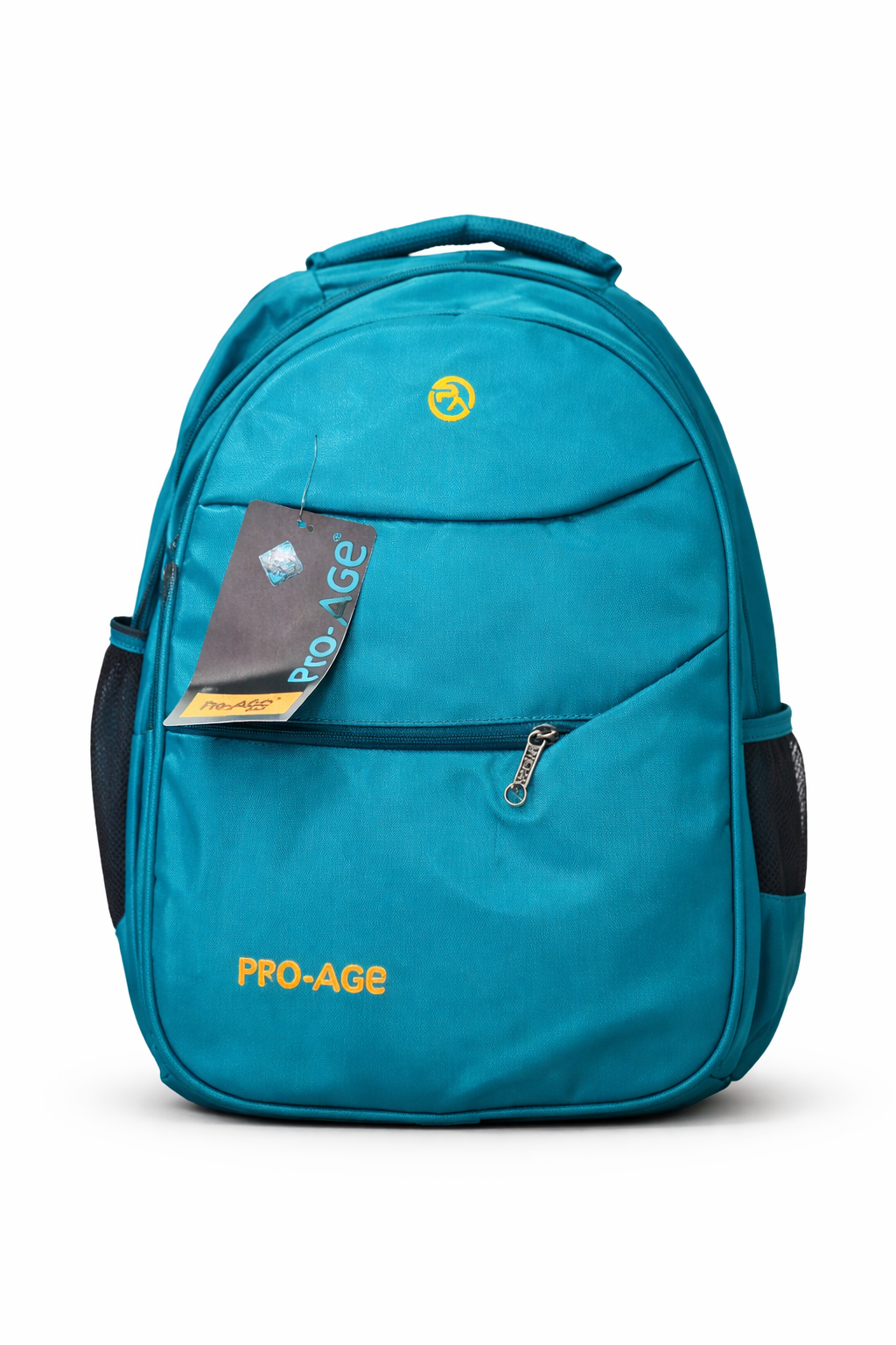 Pro-Age School Backpack for Boys and Girls, 25L Polyester Backpack with Multiple Compartments, Padded Shoulder Straps, Side Bottle Pockets, 18 x 12 x 8 Inch