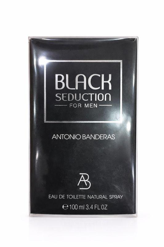 Antonio Banderas Black Seduction Eau De Toilette for Men 100ml – Long Lasting Woody Spicy Fragrance | Elegant Evening Perfume | Masculine Signature Scent