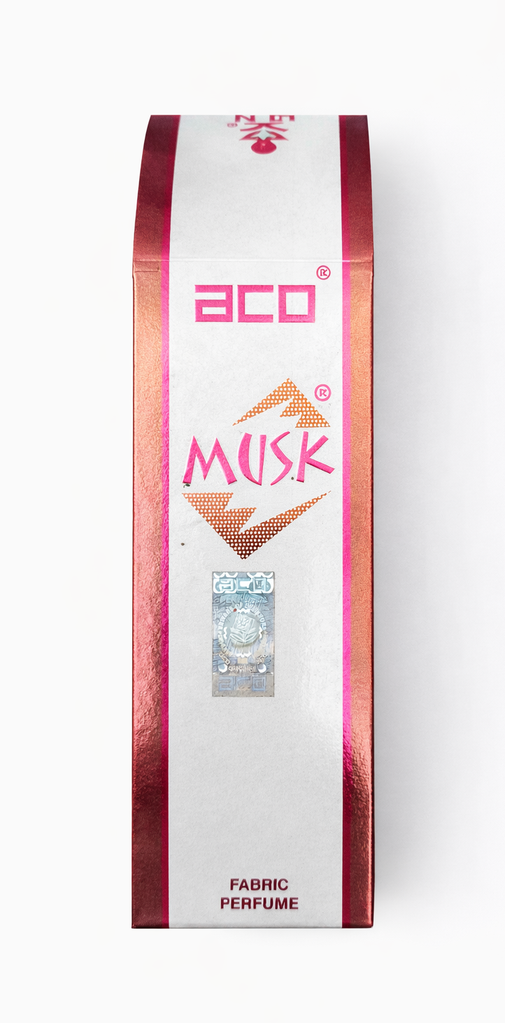 ACO Musk Fabric Perfume Spray for Clothes & Sofa | Long Lasting Fabric Freshener for Wardrobe, Curtains & Car