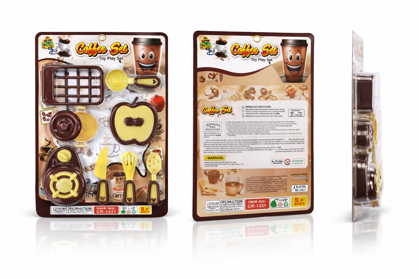Kids Coffee Toy Set – Pretend Play Kitchen Coffee Set with Cups, Utensils & Accessories