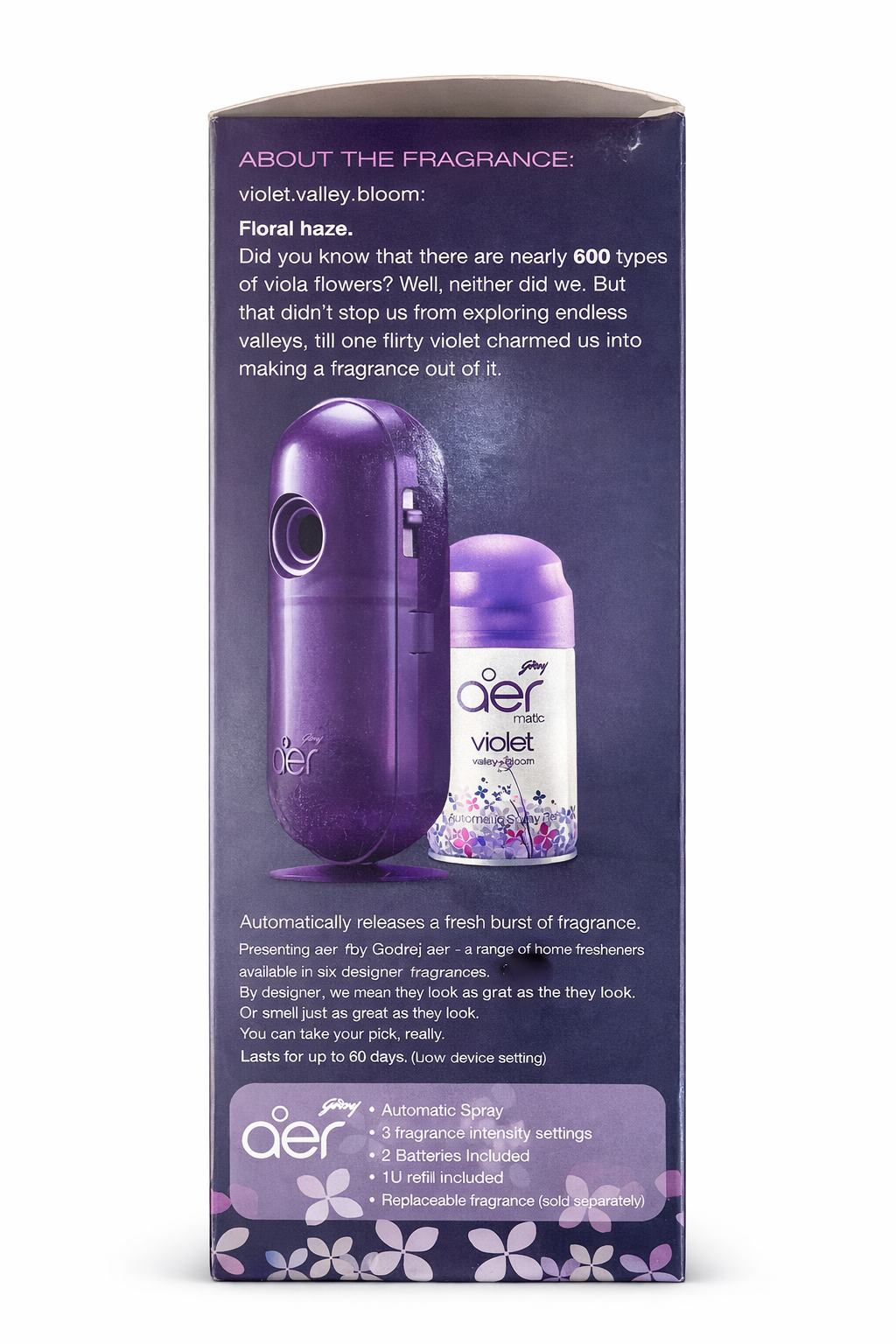 Automatic Air Freshener Dispenser with Refill Spray – Battery Operated Room Freshener Machine with Adjustable Fragrance Settings – Wall/Table Mount Aroma Spray Device for Home, Office & Bathroom