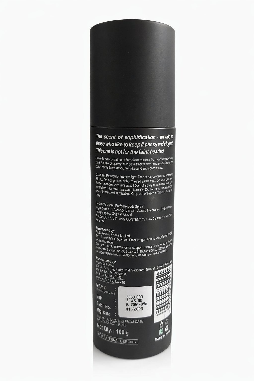 Beardo Whisky Smoke Perfumed Body Spray for Men, Long Lasting Smoky Woody Fragrance