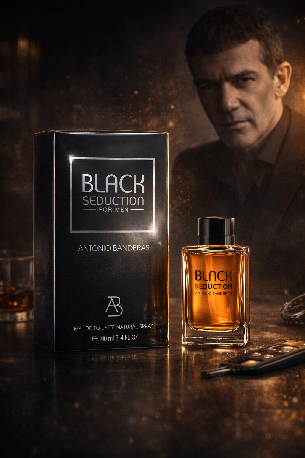 Antonio Banderas Black Seduction Eau De Toilette for Men 100ml – Long Lasting Woody Spicy Fragrance | Elegant Evening Perfume | Masculine Signature Scent