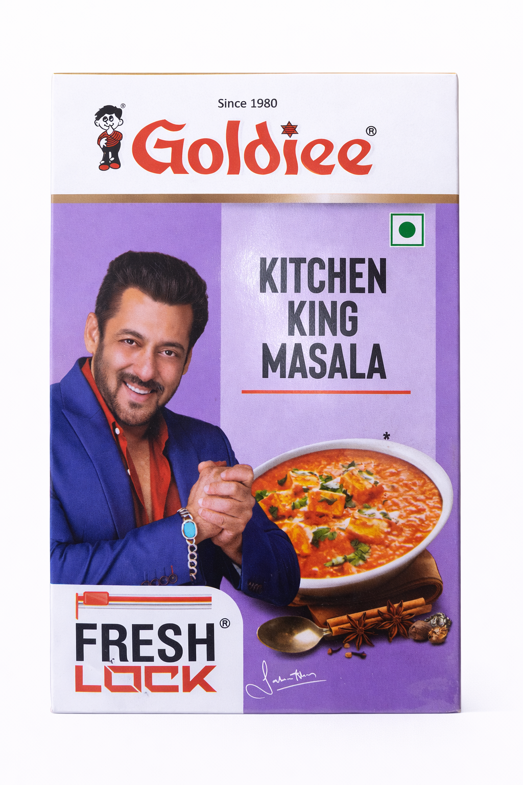 गोल्डी किचन किंग मसाला पाउडर, फ्रेश लॉक ऑल-पर्पस इंडियन स्पाइस ब्लेंड, सब्ज़ी, पनीर और करी के लिए प्रीमियम मिक्स्ड मसाला, शानदार सुगंध और स्वाद, शाकाहारी