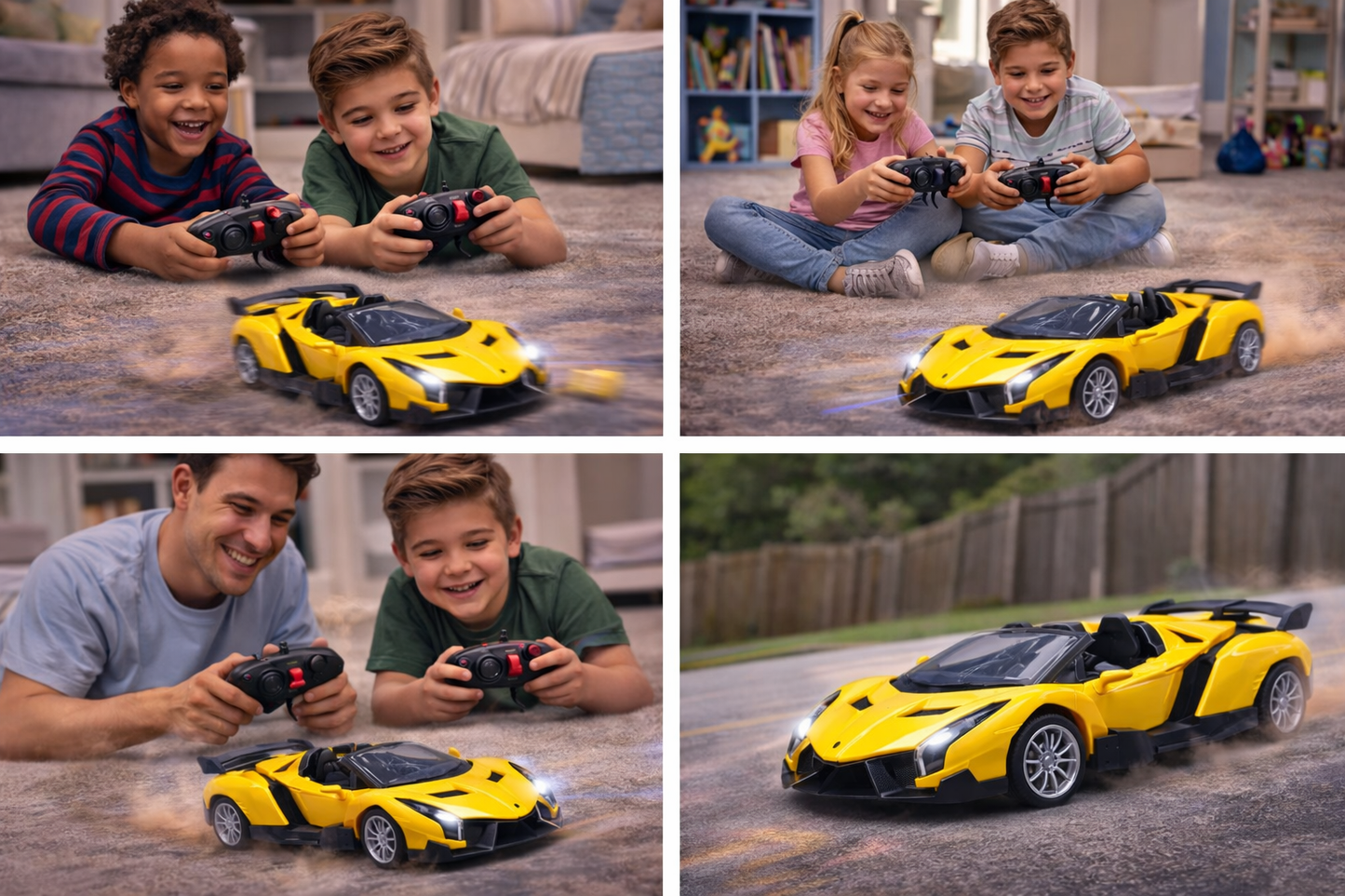 RC Sports Car for Kids – 2.4GHz Remote Control Racing Car with Rechargeable Battery, High-Speed Performance & Full Function Driving – Super Fast Toy Car for Boys & Girls